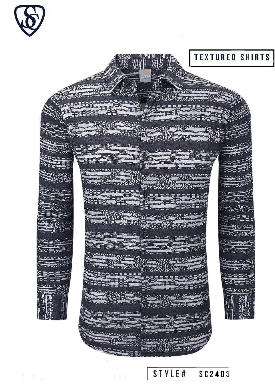 #SC 2403 GREY LONG SLEEVE SHIRT