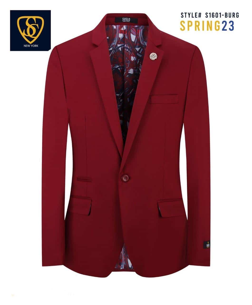 BLAZER BURGUNDY SC #S1601 image 0