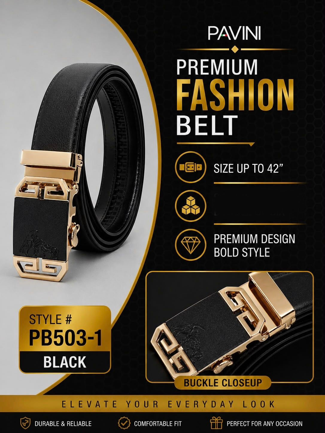 PB-503-1 BLACK BELT