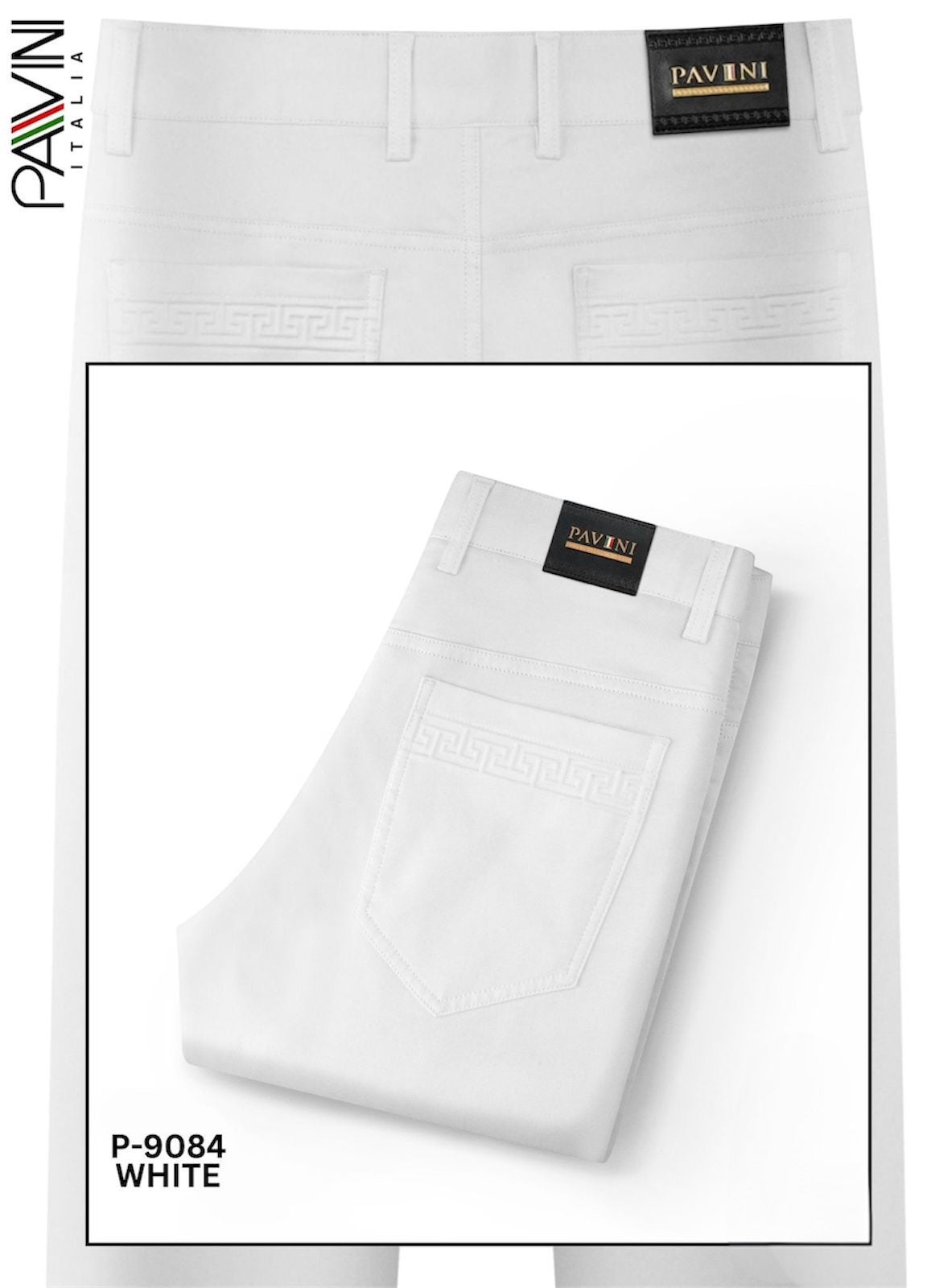 #P-9084 PANTS PAVINI WHITE
