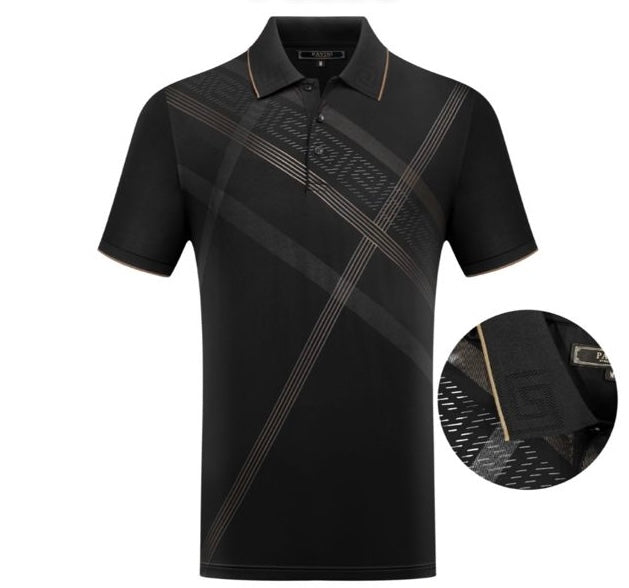 #P-3267 BLACK POLO PAVINI image 0