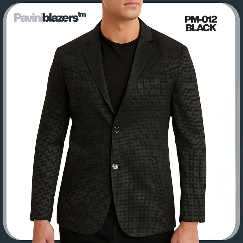 #PMS-012 BLACK BLAZER PAVINI