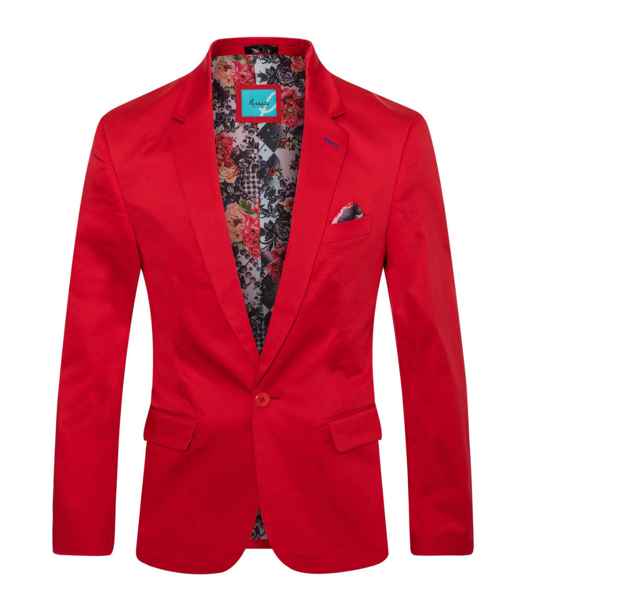 #1720 RED BLAZER PERRUZO image 0
