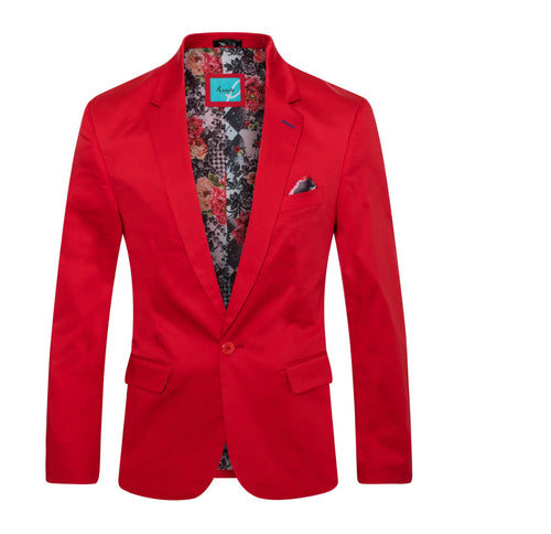 #1720 RED BLAZER PERRUZO image 0