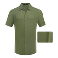 #SH-2504 OLIVE SHIRT PAVINI image 0