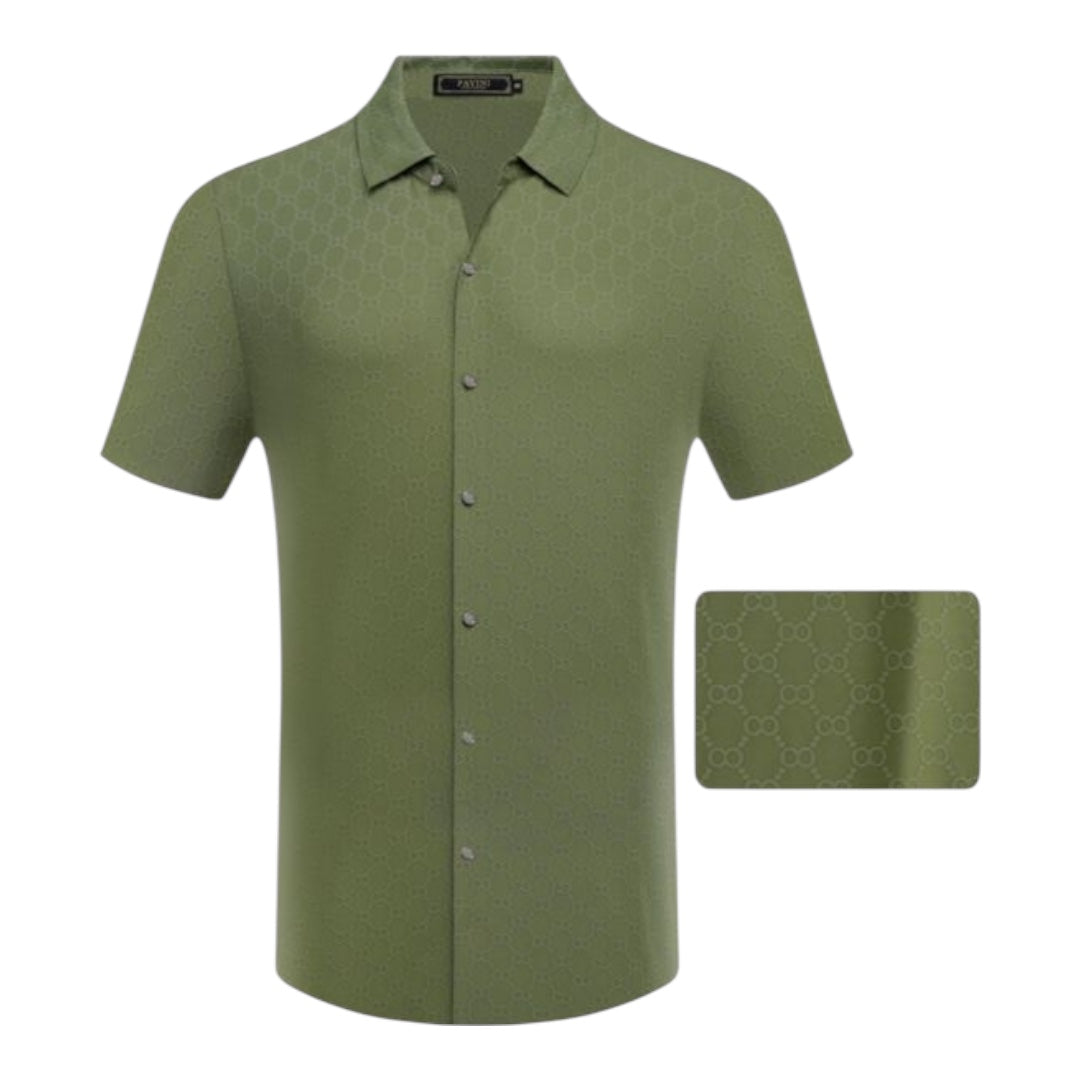 #SH-2504 OLIVE SHIRT PAVINI image 0