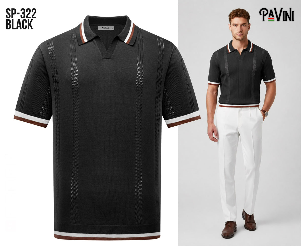 #SP-322 BLACK POLO