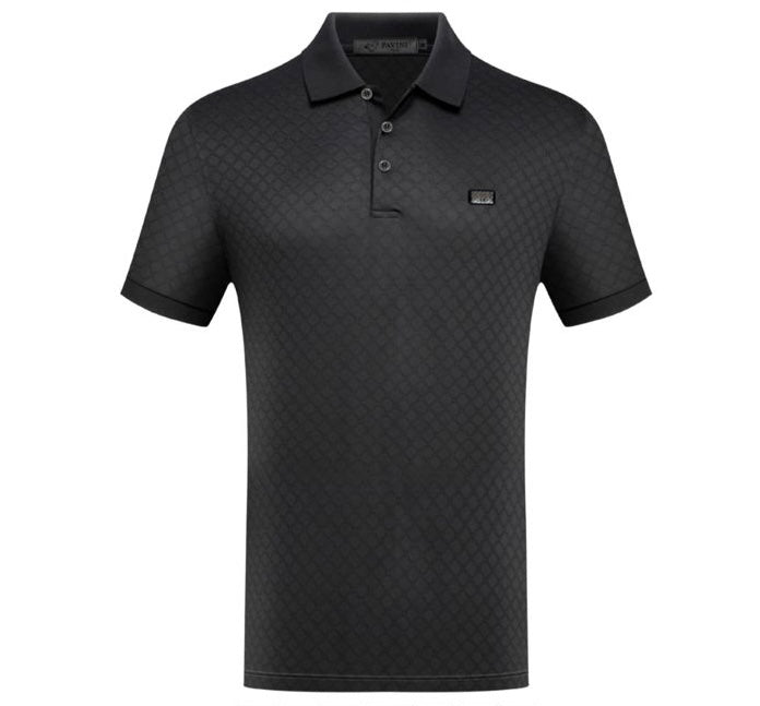 #P-2260 BLACK POLO PAVINI image 0