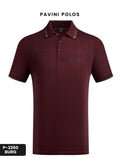 #P-3260 BURGUNDY POLO PAVINI image 0