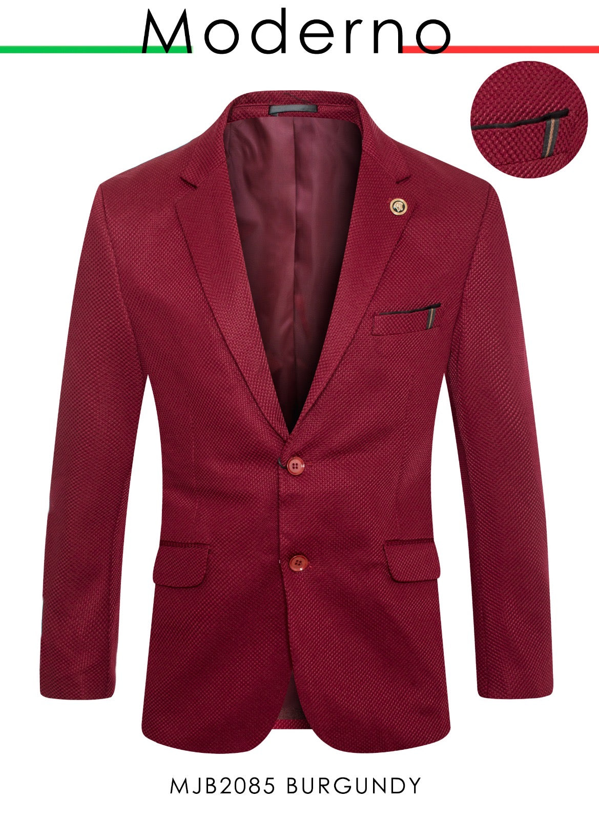 #MJB2085 BURGUNDY MODERNO image 0
