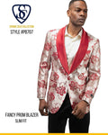 BLAZER RED MULTI #PB707 image 0