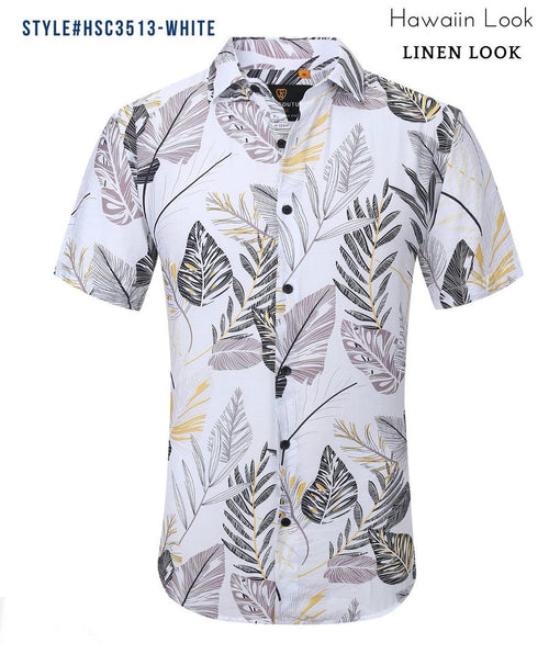 #HBC353 WHITE/YELLOW SHIRT SUSLO S/S image 0