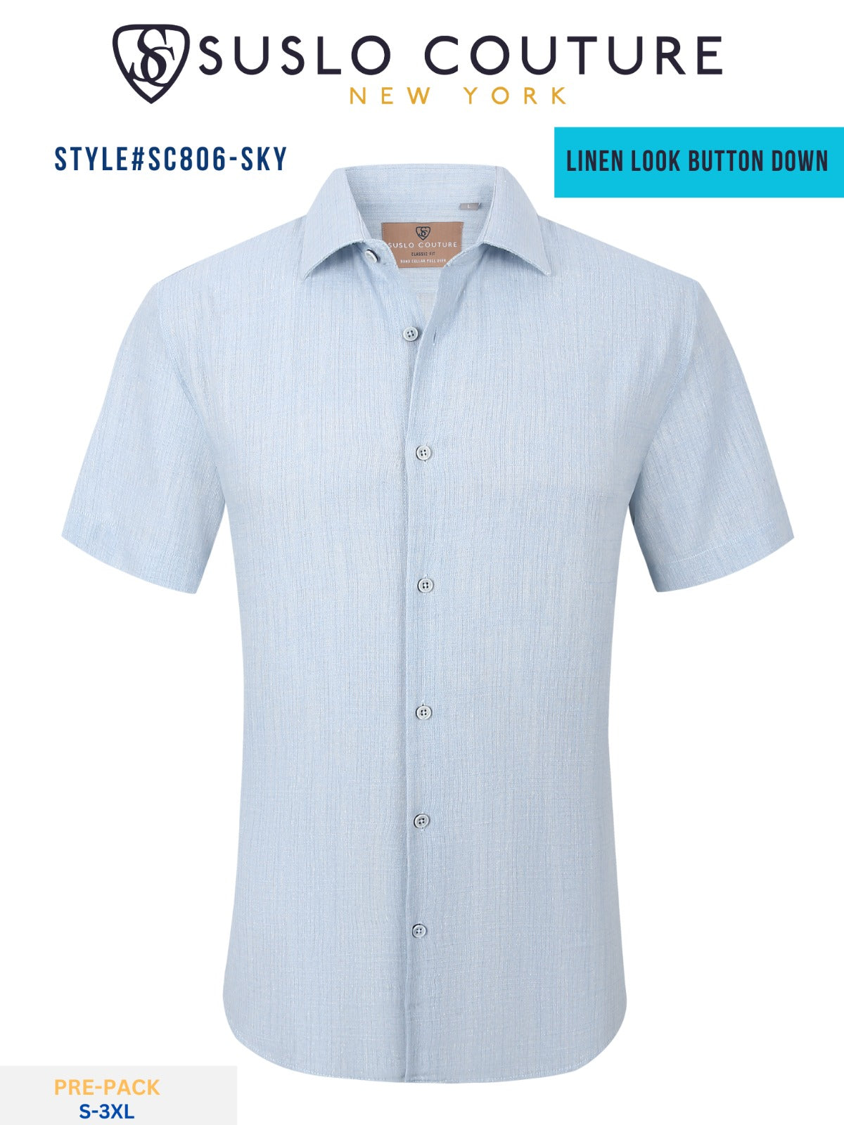 #SC-806-5 SKY BLUE SHIRT SUSLO image 0