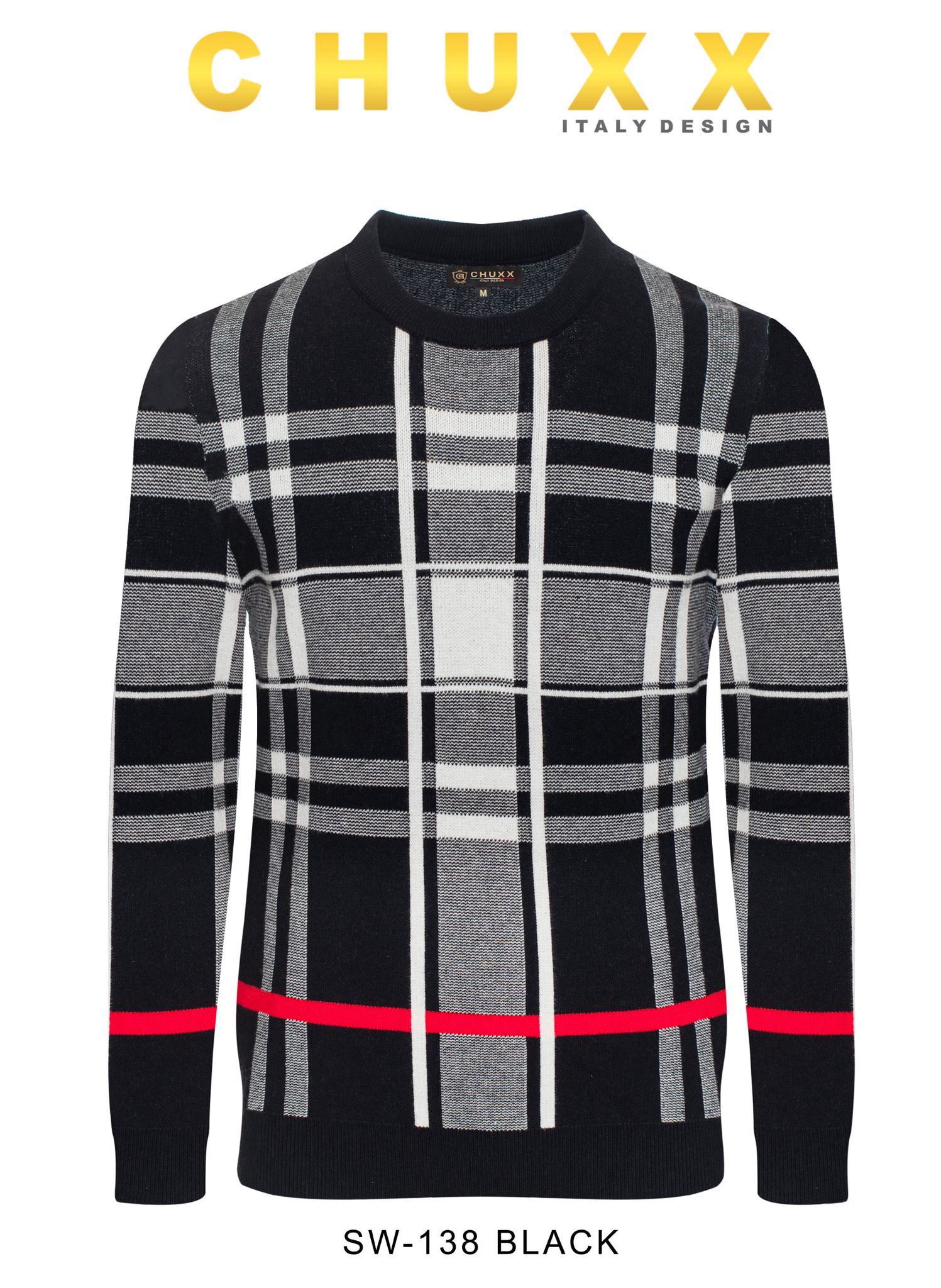 #SW-138 BLACK SWEATER CHUXX