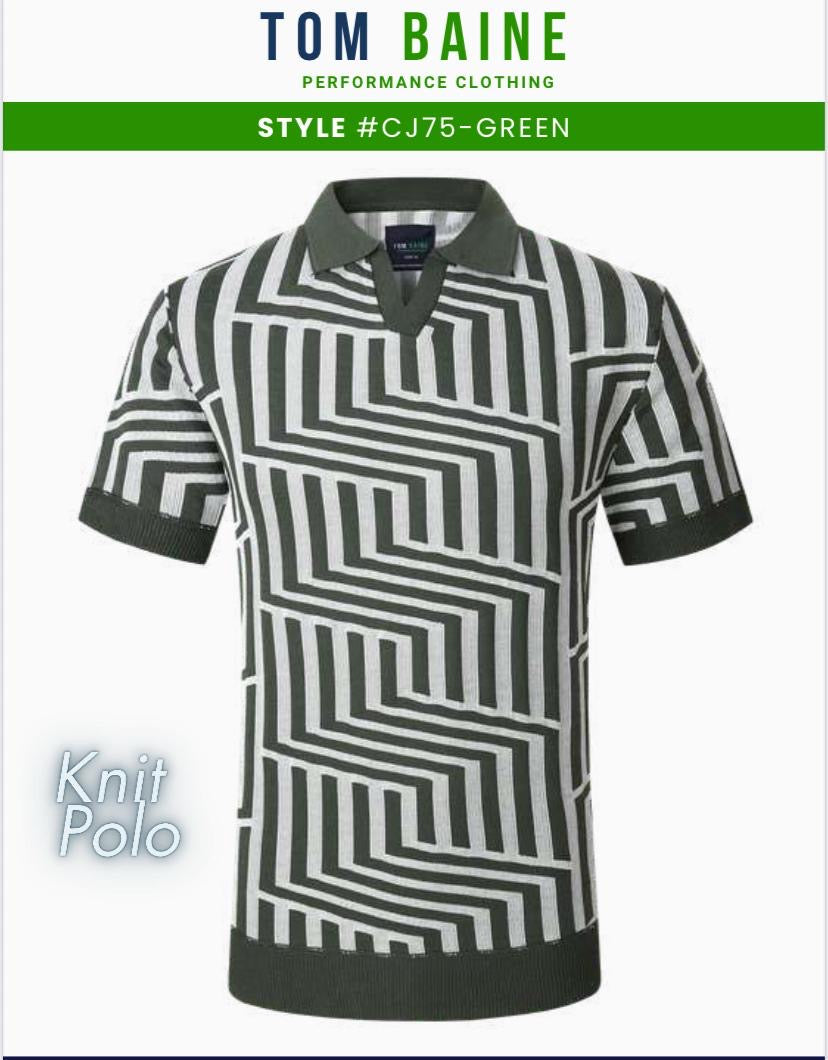CJZ-75 POLO OLIVE/CREAM