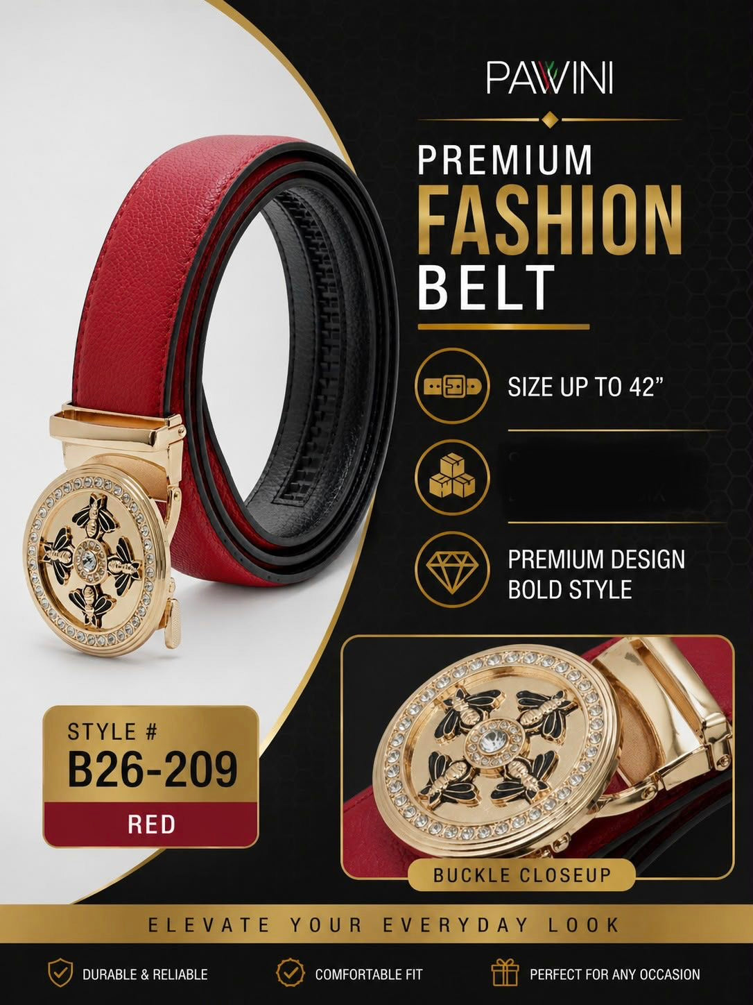 B26-209 BELT RED