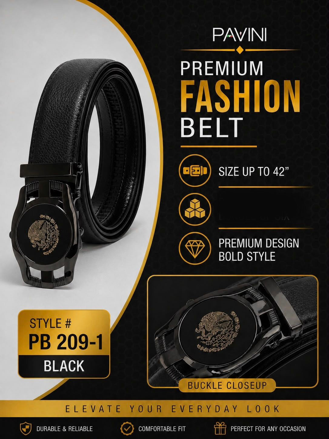 PB-209-1 BLACK BELT