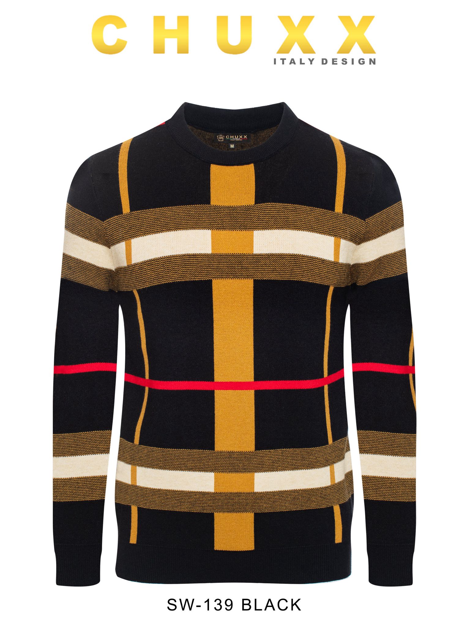 #SW-139 BLACK SWEATER CHUXX