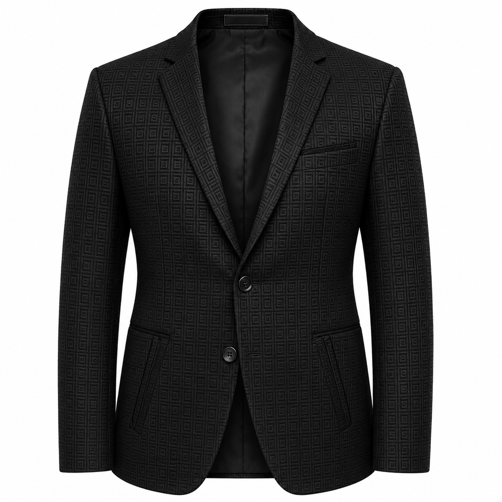 #PMS-012 BLACK BLAZER PAVINI