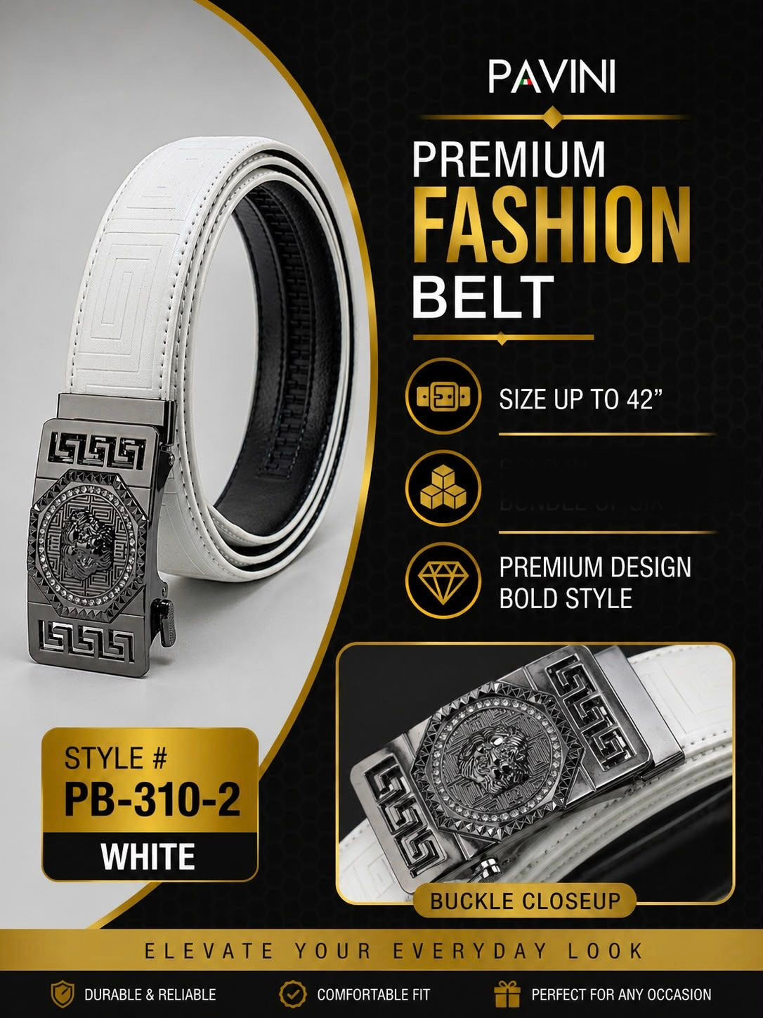 PB-310-1 WHITE BELT