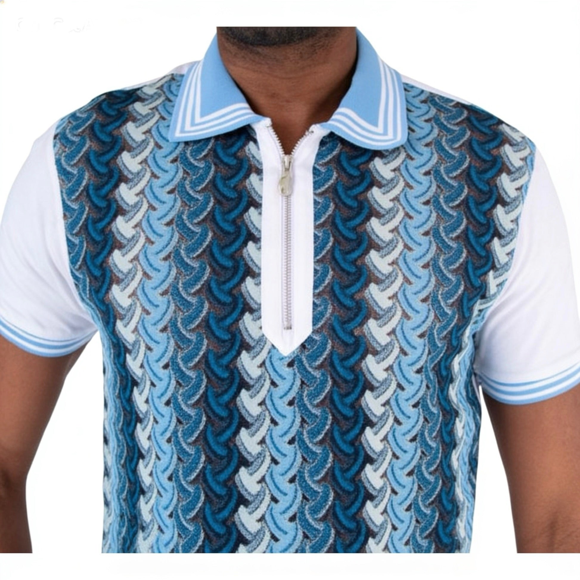 SP-26700 POLO WHITE/BLUE