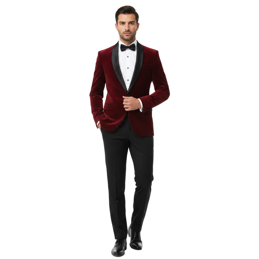 1602 SUIT SUSLO BURGUNDY
