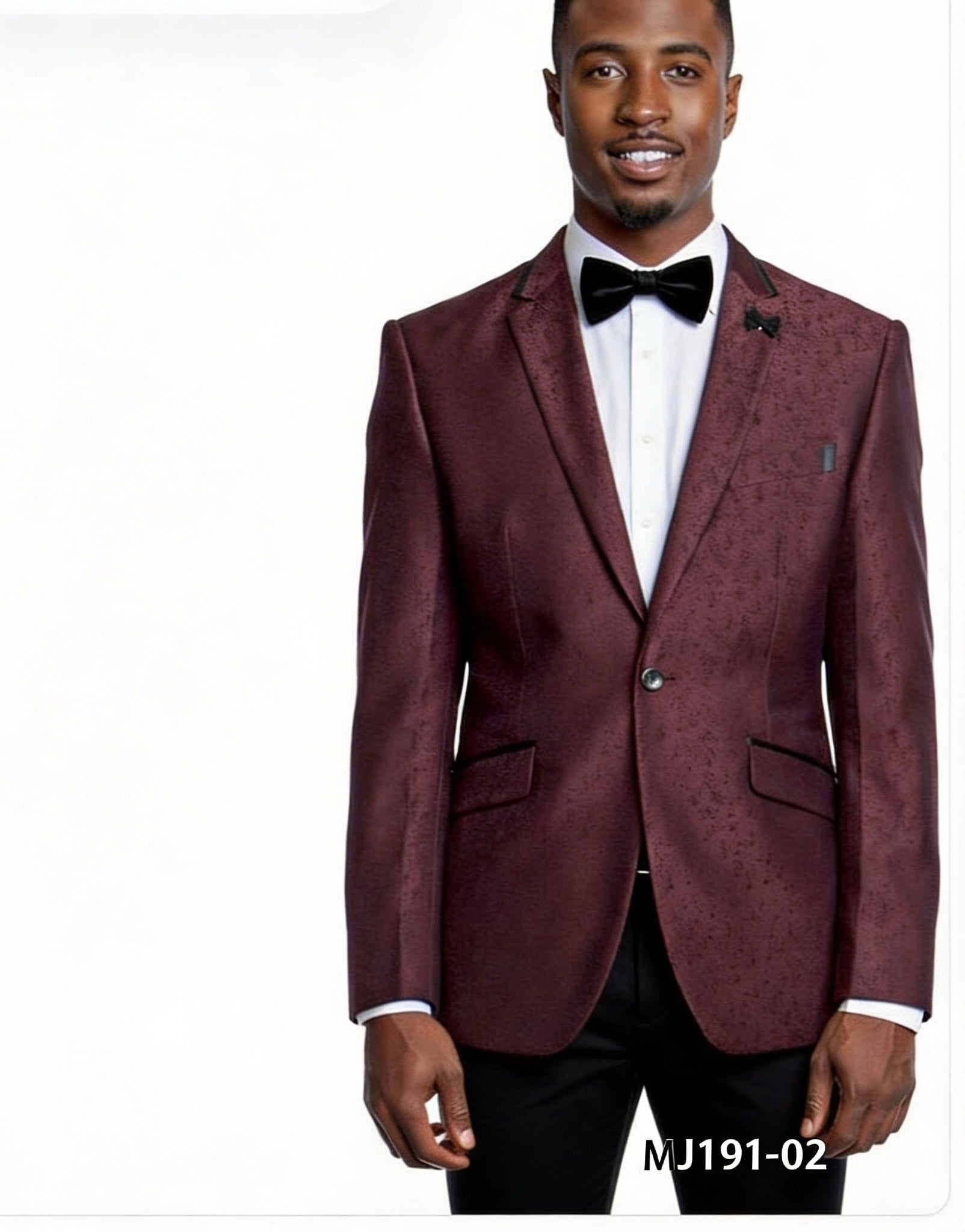 MJ-191-S-02 SUIT BURGUNDY
