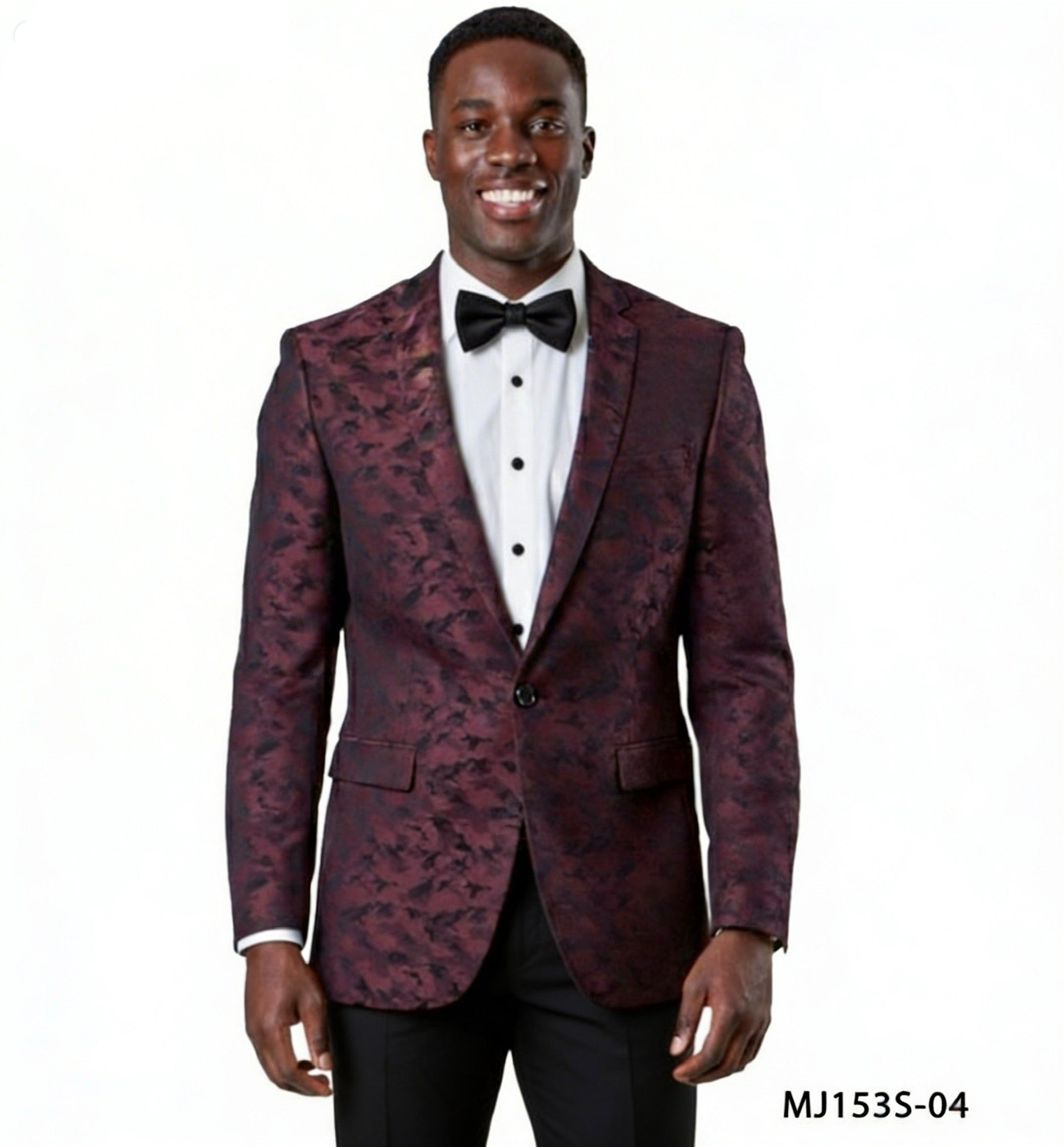 MJ-153-S-04 SUIT BURGUNDY