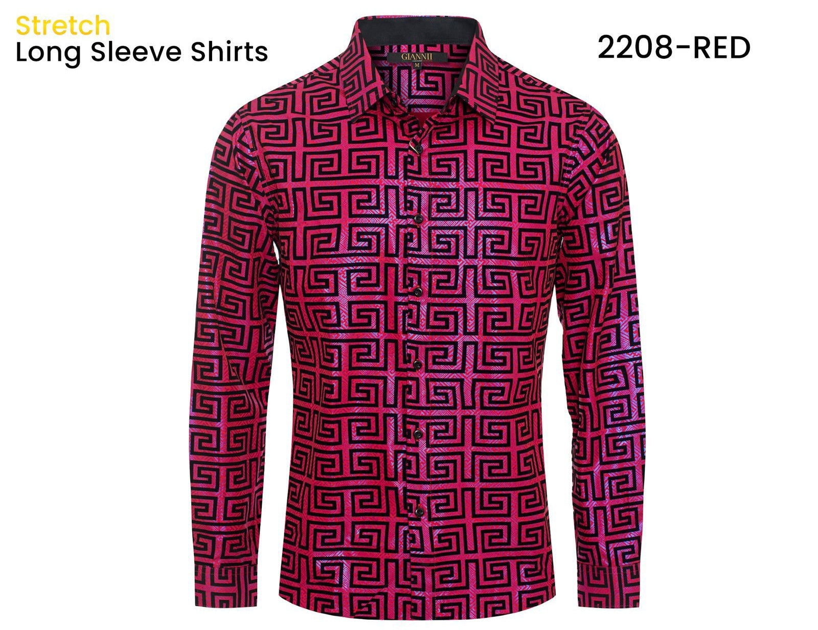 2208 RED SHIRT LONG SLEEVE GIANNI