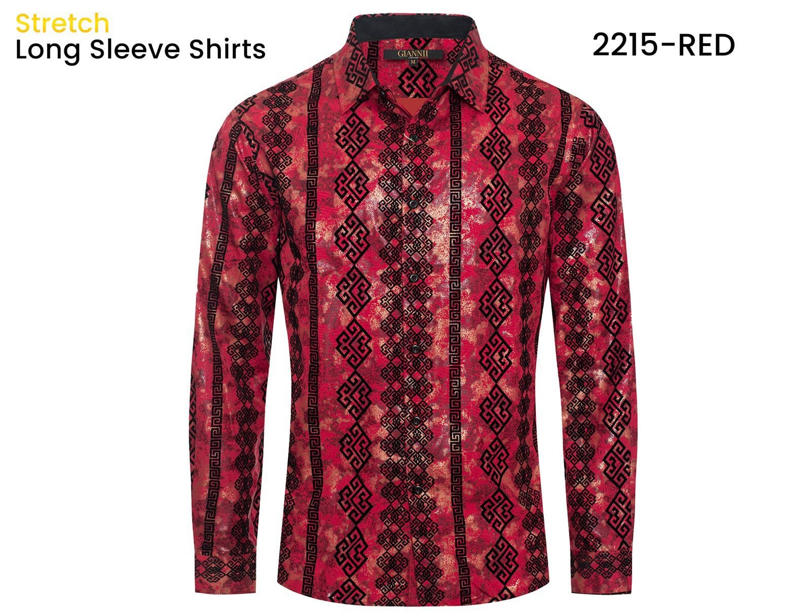 2215 RED SHIRT LONG SLEEVE GIANNI