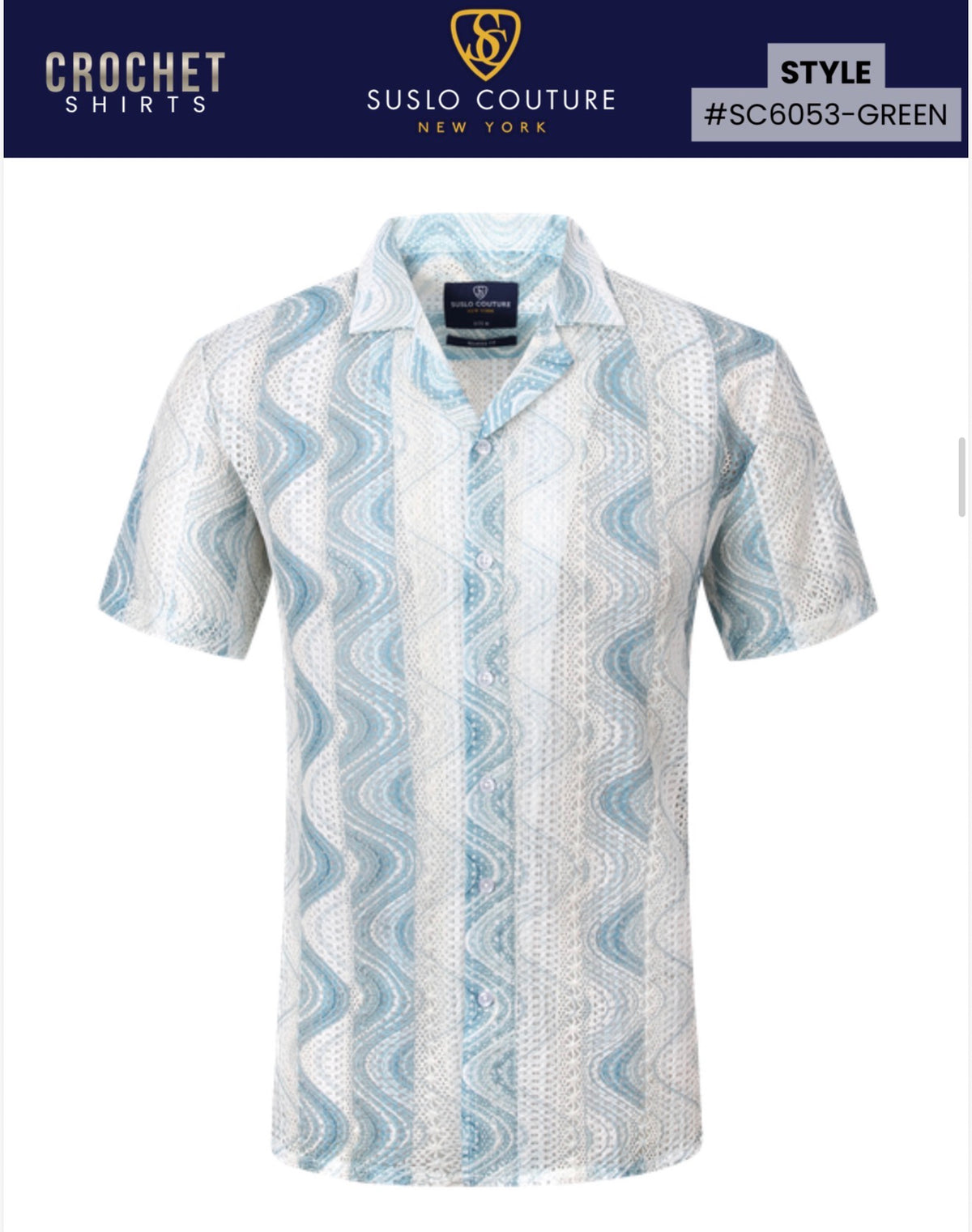 SC- 6053 MINT SHORT SLEEVE SHIRT