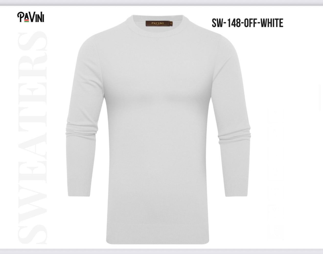 SW- 148 SWEATER WHITE