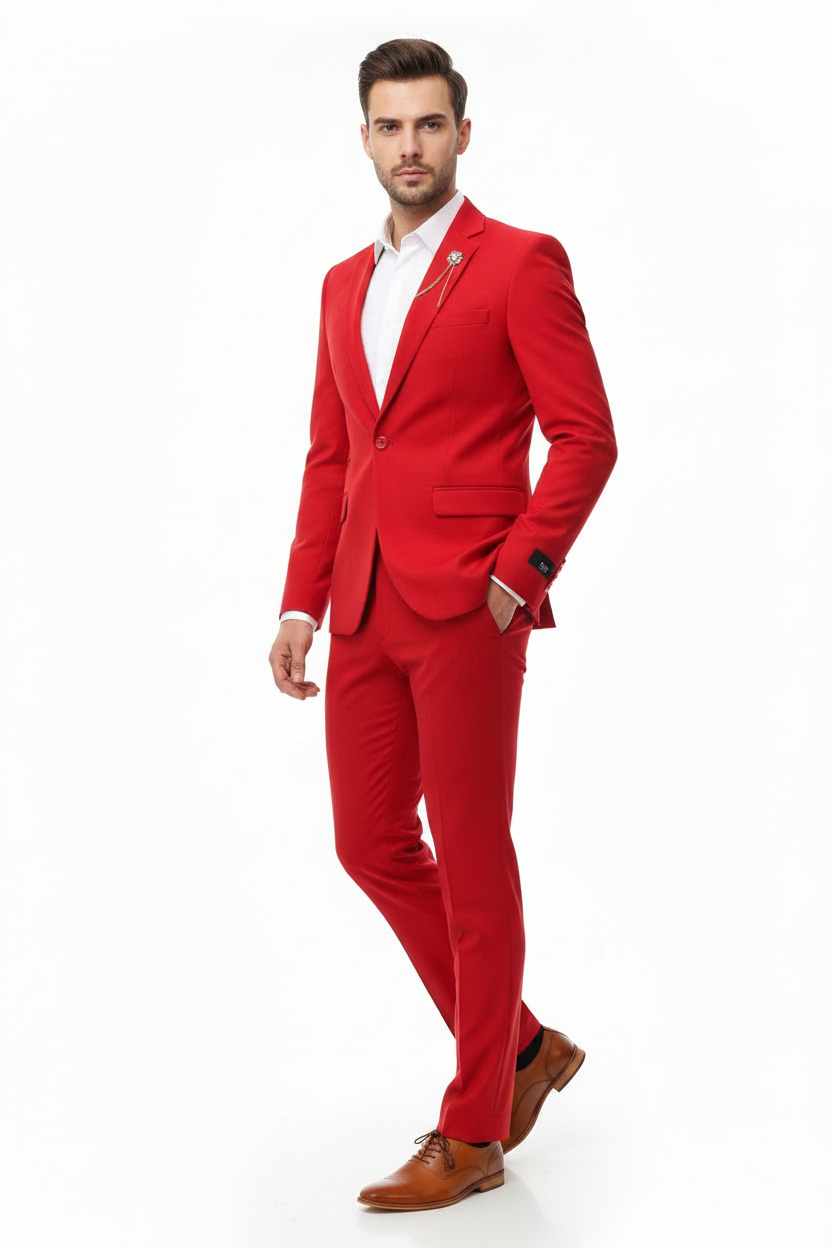 SL- 601 SUIT SUSLO RED