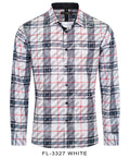 FL- 3327 WHITE LONG SLEEVE SHIRT
