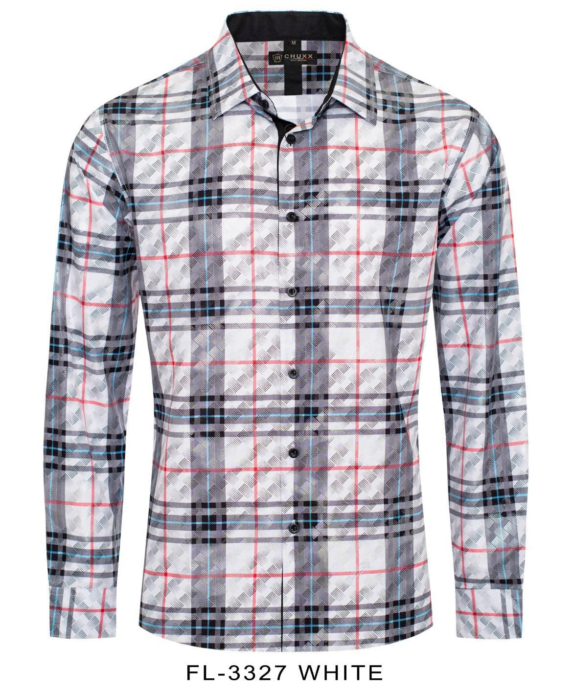 FL- 3327 WHITE LONG SLEEVE SHIRT