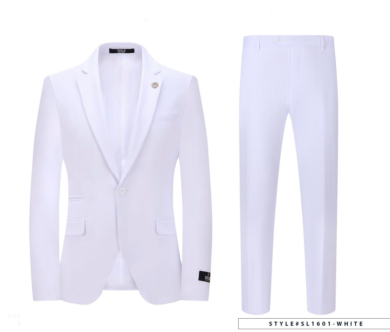 601 SUIT SUSLO WHITE image 0