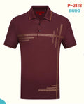#P-3118 BURGUNDY POLO PAVINI image 0