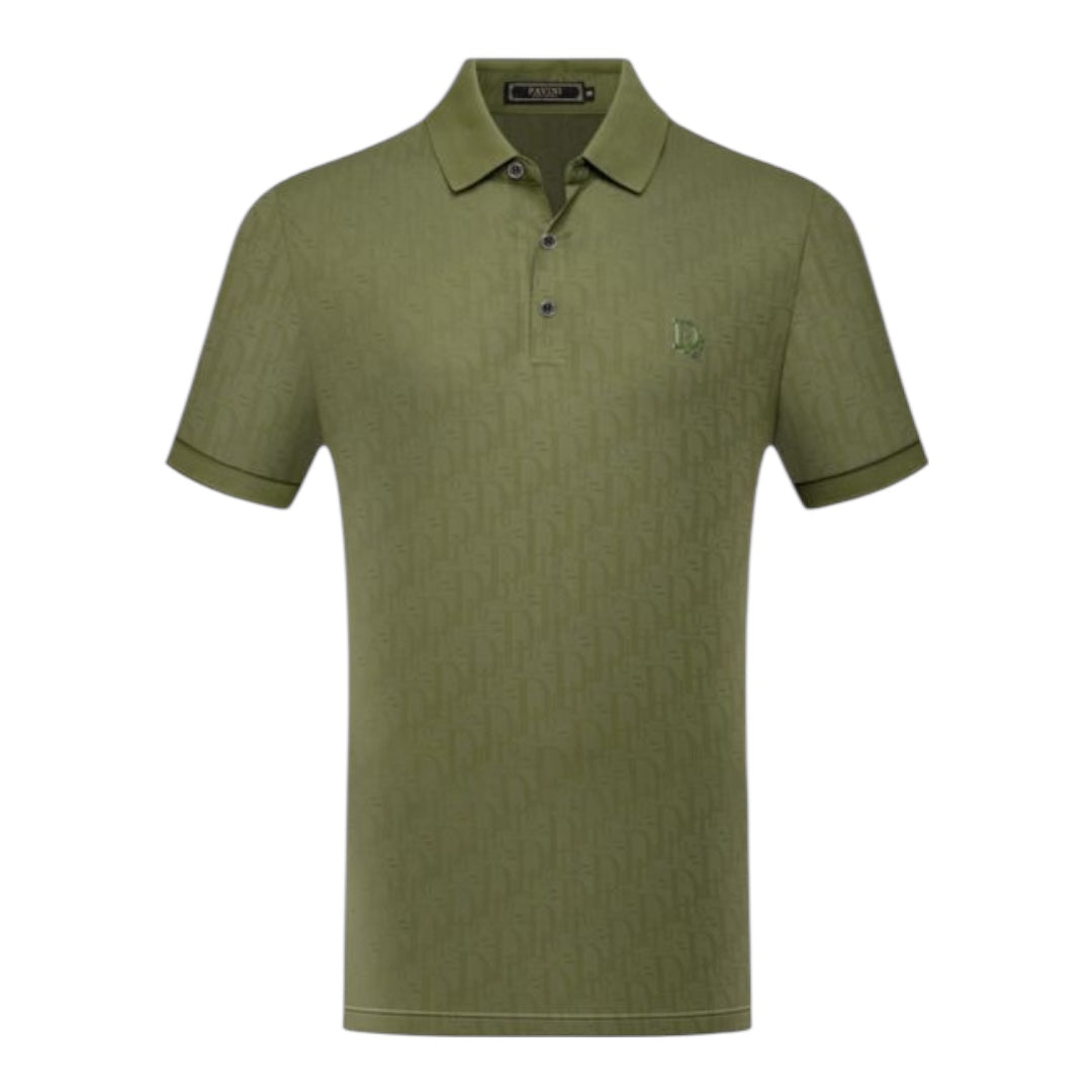 #P-2408 GREEN POLO PAVINI image 0