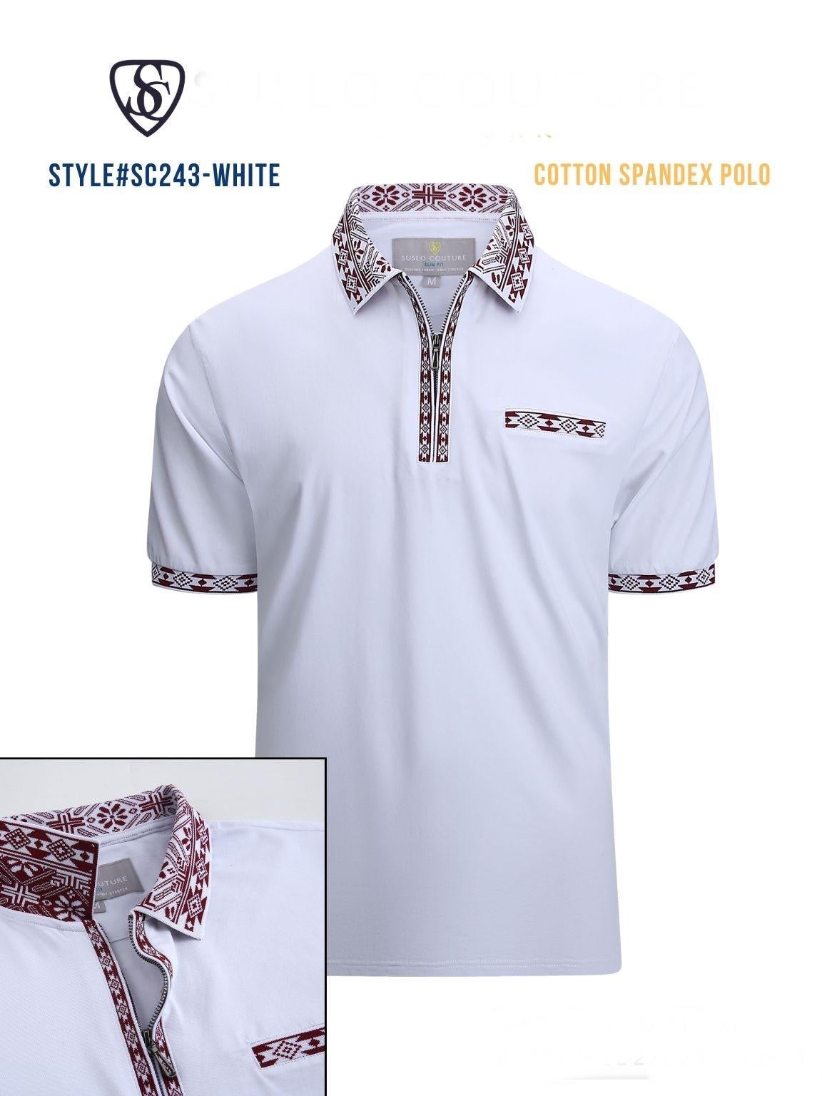 #AZ243 POLO WHITE SUSLO image 0