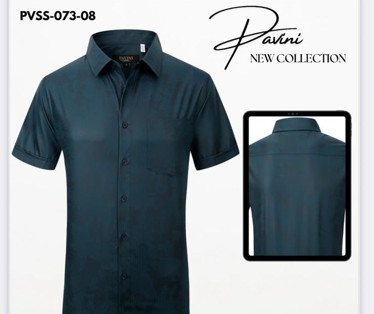 #PVSS073-08 TEAL SHIRT PAVINI image 0